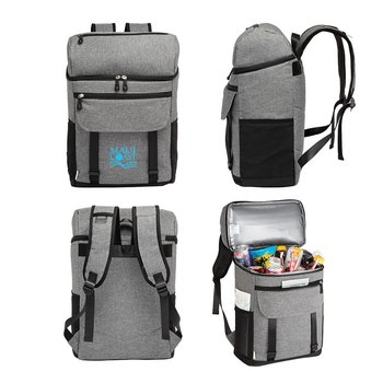 rPET 18-Can Backpack Cooler - Personalization Available from Positive Promotions