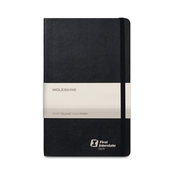 Moleskine® Soft-Cover Ruled Large Expandable Notebook - Personalization Available from Positive Promotions
