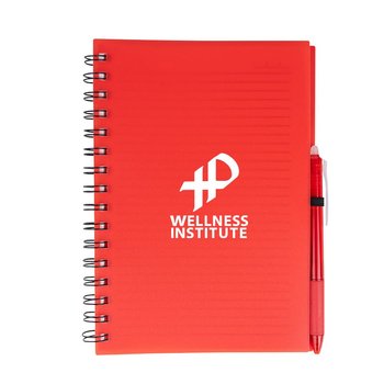 Spiral Notebook with Erasable Pen - Personalization Available from Positive Promotions
