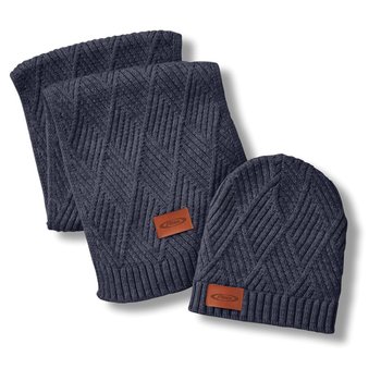 Leeman Trellis Knit Winter Bundle Gift Set - Personalization Available from Positive Promotions