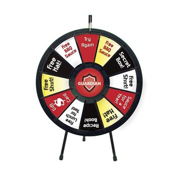 Spin 'N Win Prize Wheel Kit - Full-Color Personalization Available from Positive Promotions