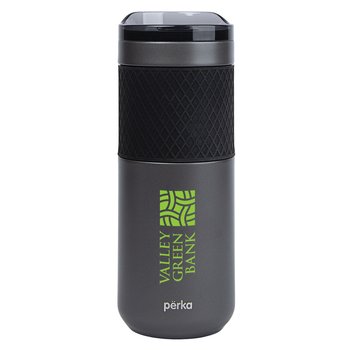 Perka® Avery Double-Wall Stainless-Steel Tumbler 17-Oz. - Personalization Available from Positive Promotions