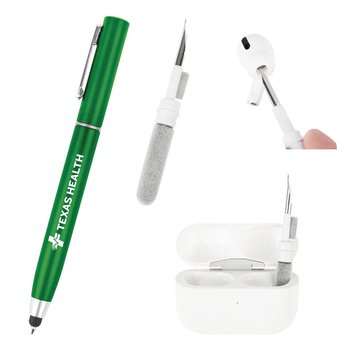 Stylus Pen with Earbud Cleaning Kit - Personalization Available from Positive Promotions