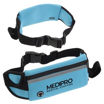 On The Move Belt Bag with Water Bottle Holder - Personalization Available from Positive Promotions