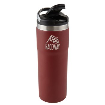 Stainless-Steel Bottle with Carrying Handle 20-Oz. - Personalization Available from Positive Promotions