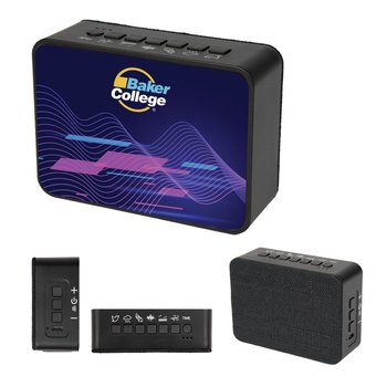 Sound Machine & Wireless Speaker with LED lights - Full-Color Personalization Available from Positive Promotions