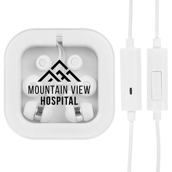 Wired Type-C Earbuds with Microphone - Personalization Available from Positive Promotions
