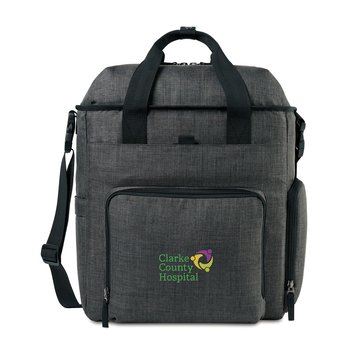 Ryder Recycled Carryall Diaper Bag Tote - Embroidered Personalization Available from Positive Promotions