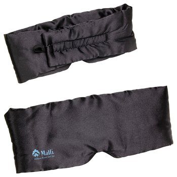 Serenity Full-Coverage Satin Sleep Eye Mask - Personalization Available from Positive Promotions
