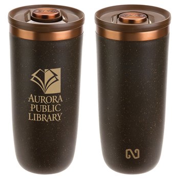 NAYAD® Neo Recycled Coffee-Grounds Tumbler 16-Oz. - Personalization Available from Positive Promotions