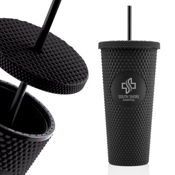 Starbs Studded Tumbler 24-Oz. with Lid & Straw - Personalization Available from Positive Promotions
