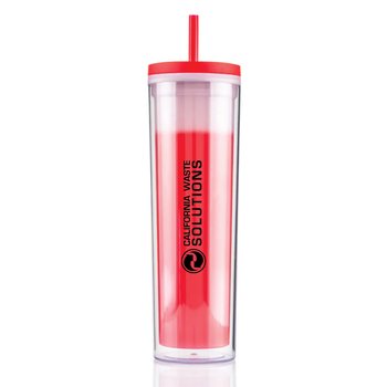 Color-Changing Plastic Tumbler with Straw 16-Oz. - Personalization Available from Positive Promotions