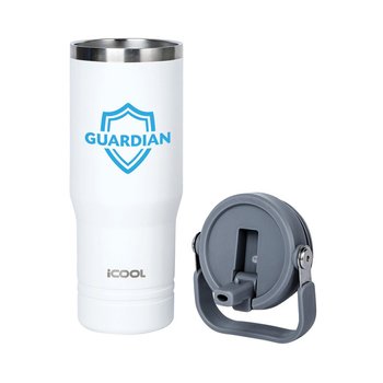 iCOOL® Mojave Vacuum-Insulated Tumbler with Flip Straw 30-Oz. - Personalization Available from Positive Promotions