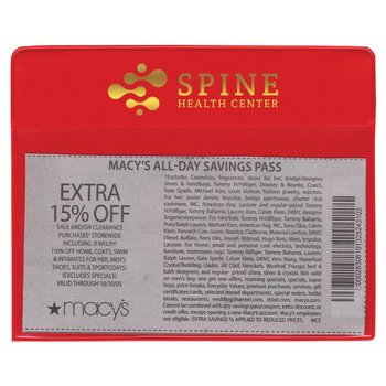 Magnetic Backed Coupon Case - Personalization Available from Positive Promotions