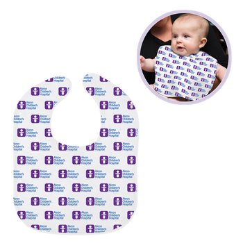 Plush Baby Bib - Full-Color Personalization Available from Positive Promotions