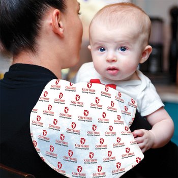 Plush Baby Burp Cloth - Full-Color Personalization Available from Positive Promotions