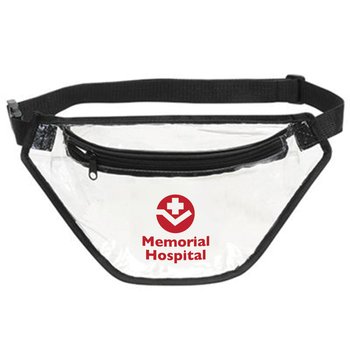 Secure Clear Fanny Pack Belt Bag - Personalization Available from Positive Promotions