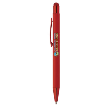 Saturn Soft-Touch Stylus Pen - Full-Color Personalization Available from Positive Promotions