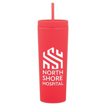 Wavecrest Tumbler with Straw 17-Oz. - Personalization Available from Positive Promotions
