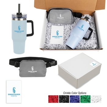 Belt Bag & Stainless-Steel Mug 40-Oz. Gift Set - Personalization Available from Positive Promotions