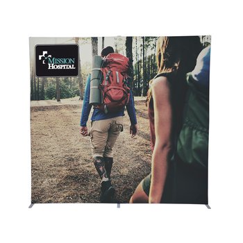 8'W Journey SEG Floor Display Kit - Full-Color Personalization Available from Positive Promotions