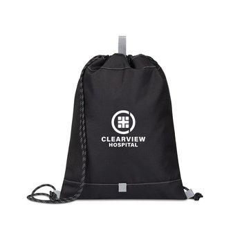 Recycled Cinch Drawstring Backpack - Personalization Available from Positive Promotions