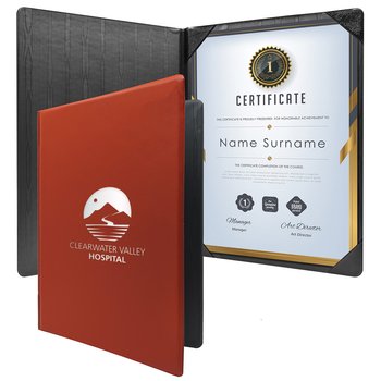 Padded Diploma Holder (Portrait) - Personalization Available from Positive Promotions