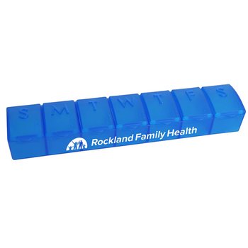 Jumbo 7-Day Pill Case - Personalization Available from Positive Promotions