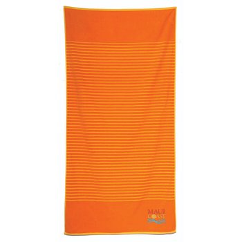 Reversible Terry Beach Towel - Embroidered Personalization Available from Positive Promotions