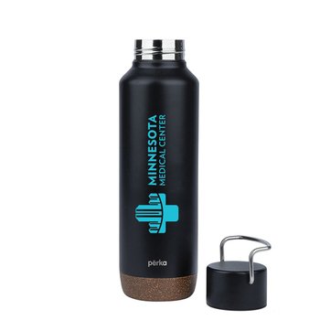 Perka® Cabrillo Stainless-Steel Water Bottle 24 oz. - One-Color Personalization Available from Positive Promotions