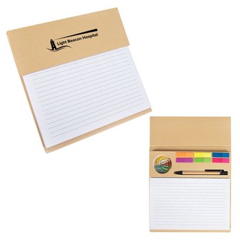 Desktop Notepad & Supplies - One-Color Personalization Available from Positive Promotions