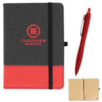 Recycled rPET Journal & Pen Set - Personalization Available from Positive Promotions