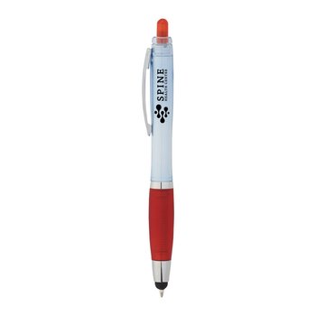 Satin rPET Gel Stylus Pen - One-Color Personalization Available from Positive Promotions