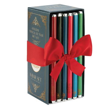 Holiday Belgian Chocolate Bar Library Collection - One-Color Personalization Available from Positive Promotions