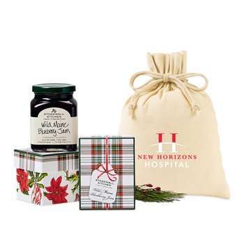Stonewall Kitchen Plaid Tidings Blueberry Jam Gift Set from Positive Promotions