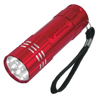 Bright LED Aluminum Flashlight - Laser-Engraved Personalization Available from Positive Promotions