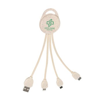 Wheat-Straw 3-in-1 Universal Charging Cable 7