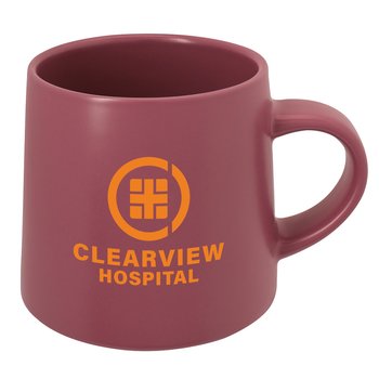 Muted Matte Stoneware Mug 15 oz. - One-Color Personalization Available from Positive Promotions