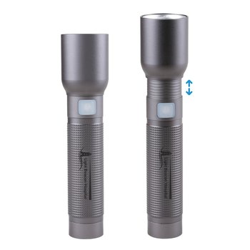 Rechargeable Flashlight With Case 1,500 mAh - Laser-Engraved Personalization Available from Positive Promotions