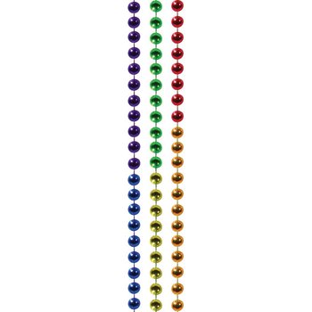 Rainbow Pride Mardi Gras Beads from Positive Promotions