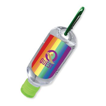 Rainbow Pride Hand Sanitizer - Full-Color Personalization Available from Positive Promotions