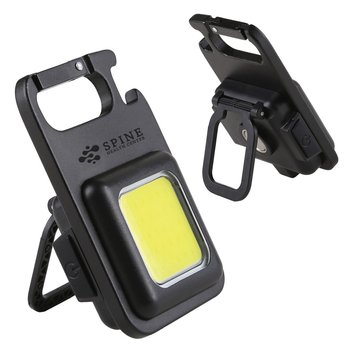 Rechargeable Magnetic COB Light - Laser-Engraved Personalization Available from Positive Promotions