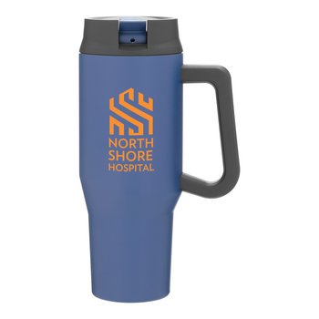 Terrain Stainless Thermal Tumbler 32 oz. With Handle - One-Color Personalization Available from Positive Promotions