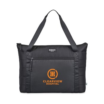 Igloo® Recycled Packable Puffer 20-Can Cooler Bag - One-Color Personalization Available from Positive Promotions