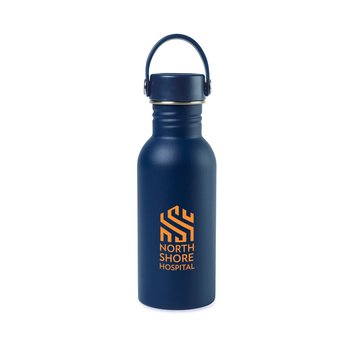 Aries Stainless-Steel Bottle 17 oz. With Loop - One-Color Personalization Available from Positive Promotions