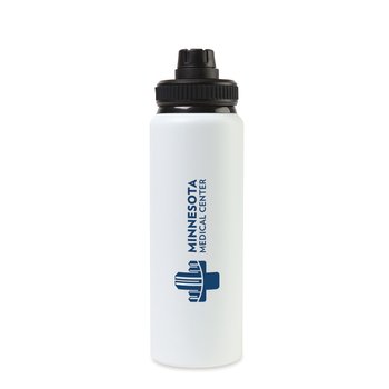 Devon Aluminum Chug Lid Water Bottle 32 oz. - One-Color Personalization Available from Positive Promotions