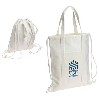 Clover Recycled rPET Drawstring Backpack - One-Color Personalization Available from Positive Promotions