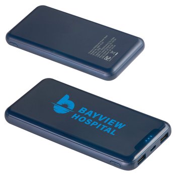 Valencia Power Bank 10,000 mAh - One-Color Personalization Available from Positive Promotions
