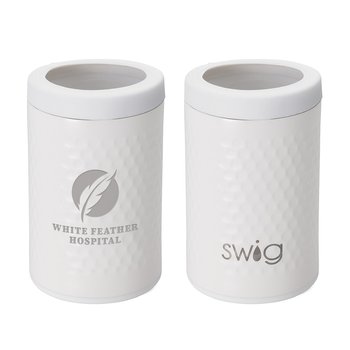 Swig Life Stainless-Steel Golf Can Cooler 12-Oz. - Laser-Engraved Personalization Available from Positive Promotions