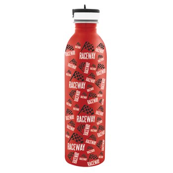 Wraparound Screw-Top Stainless-Steel Water Bottle 24-Oz. - Full-Color Personalization Available from Positive Promotions
